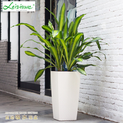 Suministro directo de fábrica nordic flower pot imitación ratán automático absorbente piso oficina perezoso nordic flower pot al por mayor