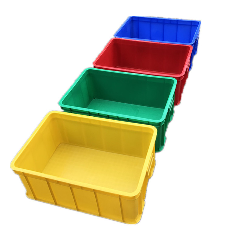 厂家现货深圳电子工厂周转用塑胶盆 长方形矮塑胶框 物料零件周转