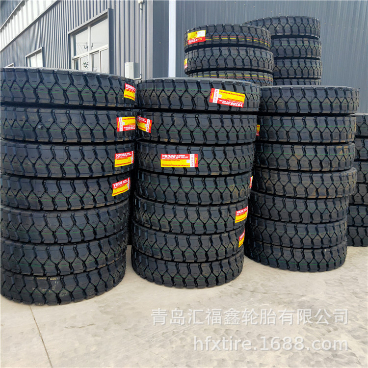 现货供应全钢子午线汽车胎10.00 11.00 12.00R20大花矿山用卡车胎
