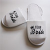 Wedding pajamas party pull plush open -toe slippers BRIDE hot varabon hotel disposable supplies