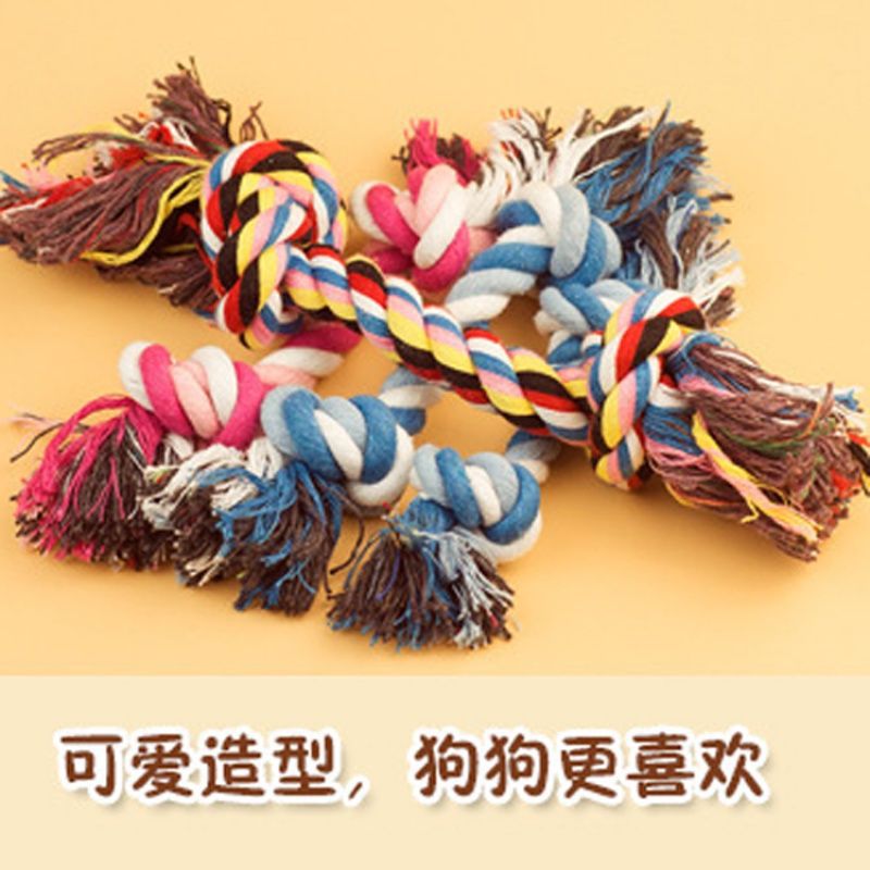 Juguetes para mascotas, varias pelotas de cuerda de algodón, pelotas de tenis de cuerda de doble nudo, frisbees para perros, cuerda para masticar para limpiar y rechinar los dientes de los perros, venta caliente transfronteriza
