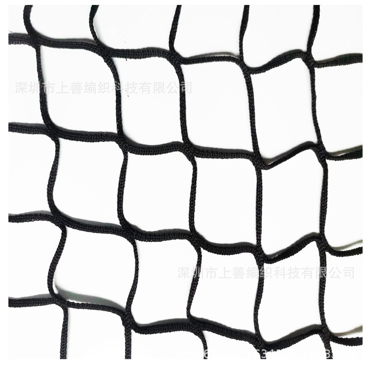 厂家直销黑色运动网加粗室外足球比赛训练网高尔夫网游乐场围网