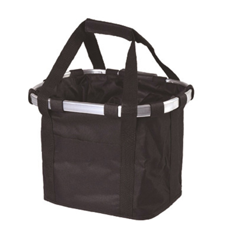 Plegable coche cesta bicicleta cesta aleación de aluminio bolsa delantera montaña accesorios plegable bolsa de coche