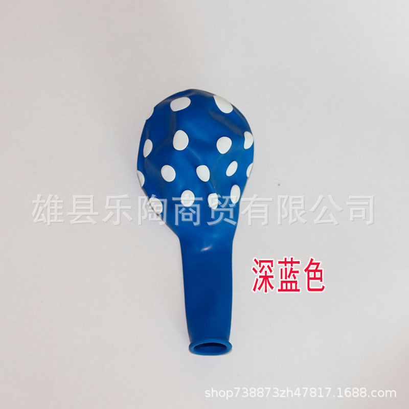 Venta al por mayor engrosada 12 pulgadas 2,8G Polka Dot globo de látex colorido Polka Dot impreso bola cumpleaños boda celebración Decoración