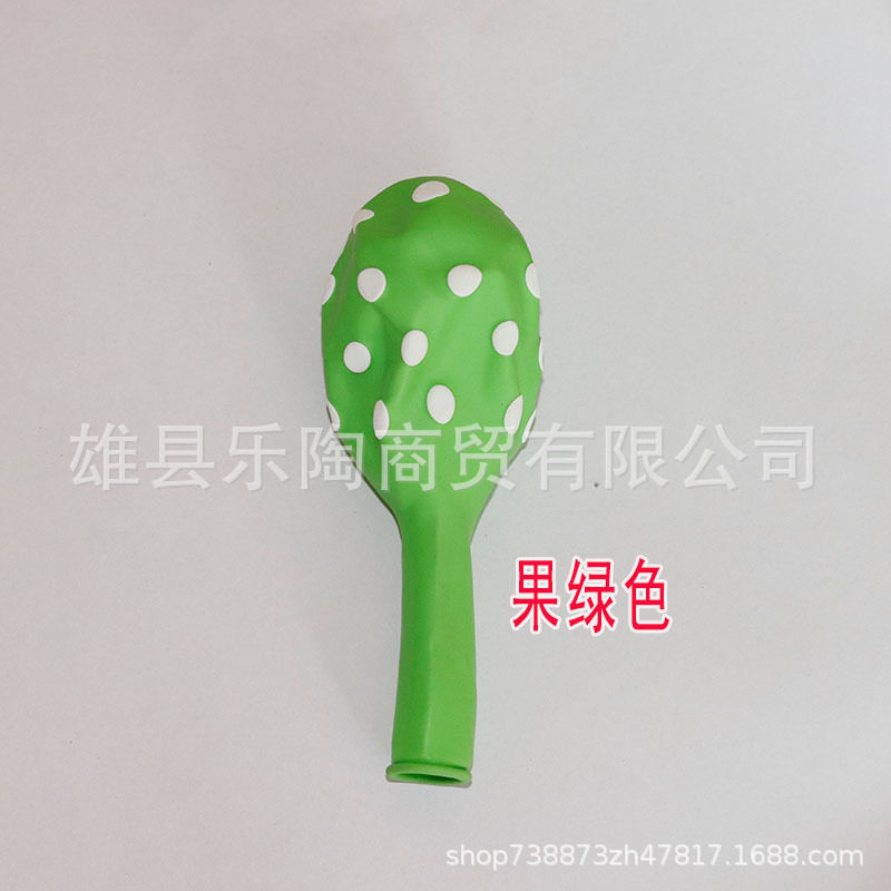 Venta al por mayor engrosada 12 pulgadas 2,8G Polka Dot globo de látex colorido Polka Dot impreso bola cumpleaños boda celebración Decoración