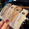 Korean rhinestone hair clip female BB clip behind the head crystal hair card top clip girl Fairy Fairy bangs crystal clip