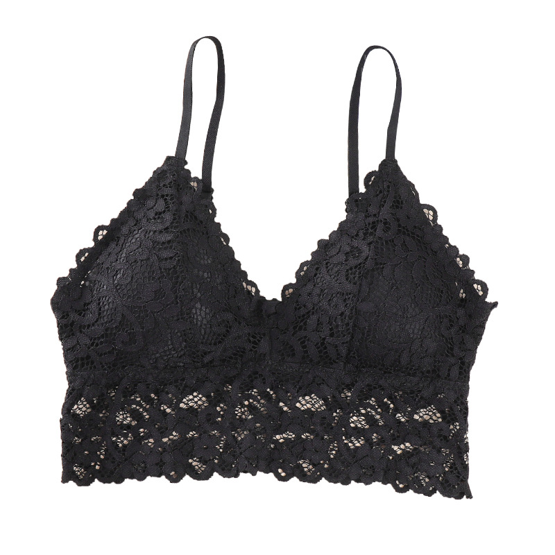 Sexy cabestrillo belleza espalda envuelta pecho superior Soporte push up inalámbrico chica ropa interior verano encaje sujetador entrega de una pieza