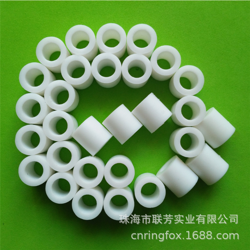 供应聚四氟乙烯绝缘隔离柱 耐酸碱塑料王轴套 耐高温铁氟龙套管