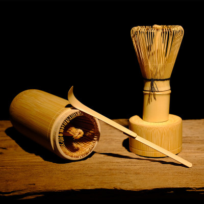 竹筒 茶筅套装 百本立  抹茶搅拌刷 Bamboo maccha stirring 竹制|ms