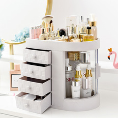 Instagram-worthy cosmetic organizer box, large-capacity desktop drawer-style storage for lipsticks and jewelry&mdash;clear, dust-proof design.