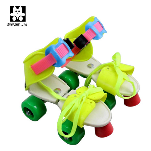 A piece of shipment Zhejia foreign trade factory gift wholesale children's double row four wheel roller skates inline skates hot sale 2632 