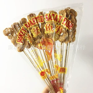 Оптовая продажа тайских импортных продуктов питания, рыбные шашлычки Ruyi Satay, медовые шашлычки со вкусом рыбы, закуски, 70 г, 80 пакетов в коробке