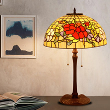 厂家直销 欧式台灯卧室床头灯帝凡尼创意书桌客厅艺术玻璃台灯