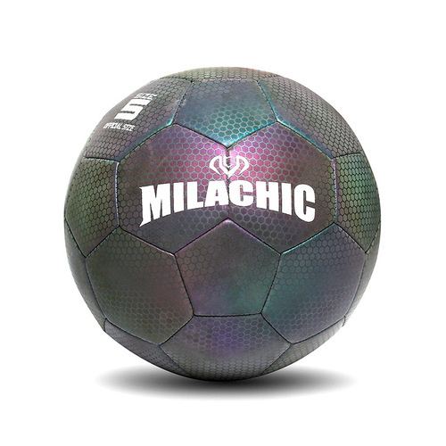 Cross-border delivery of No. 4 and No. 5 footballs, luminous fluorescent reflective football internet celebrities, cool luminous football manufacturers wholesale
