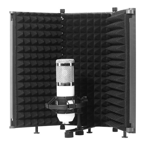 Microphone recording studio three-door and five-door soundproof cover Microphone windproof screen and anti-blowout net sound-absorbing cover anti-noise and noise reduction board