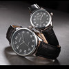 Men's fashionable golden quartz watches for beloved, swiss watch, simple and elegant design