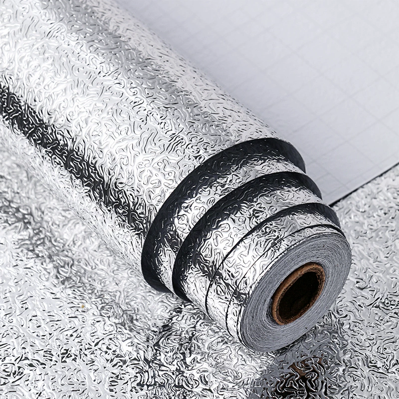 ПВК Само-прилипателя утолщает плиту водостойкого стикера кухни маслостойкого высокотемпературная с алюминиевой фольгой стикера стены перегара шкафа влагостойкой