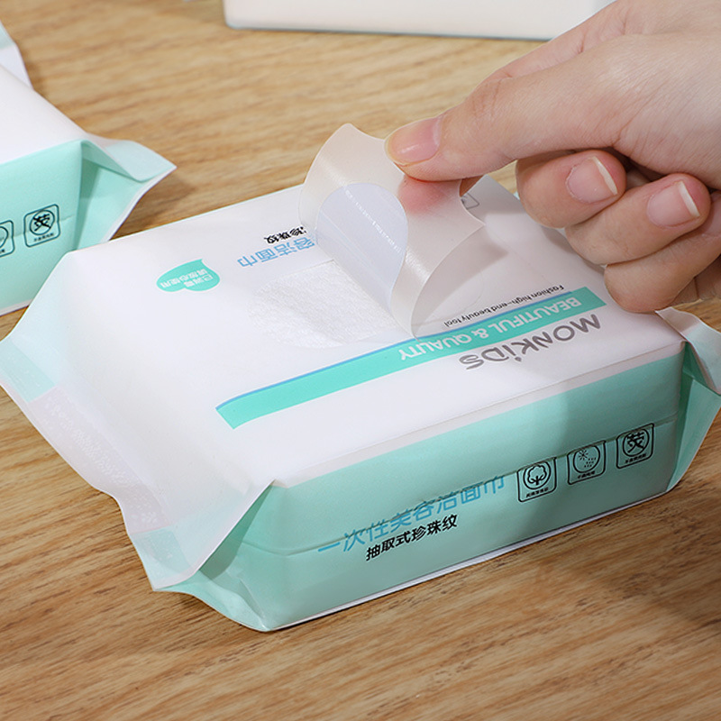 Toalla facial desechable Mengbei Algodón puro pequeña toalla facial portátil 20 piezas toalla facial húmeda y seca de doble uso