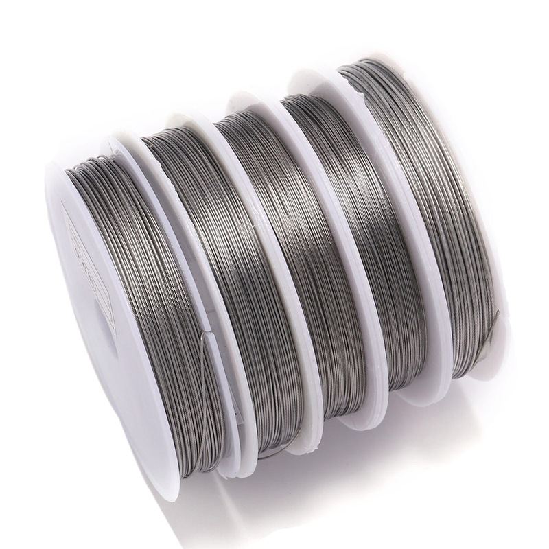 0.3Mm-0.8Mm Steel Wire Jewelry Beading Lead Wire Traction Wire Handmade Shaping DIY Jewelry Accessories