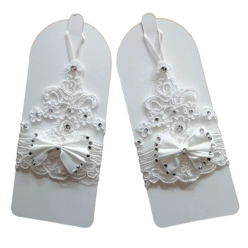 Короткие летние перчатки для невесты с бантами, прямые поставки завода, оптом