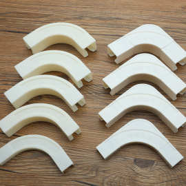 罗马杆轨道转弯器 窗帘弯轨道90度角连接器 多款式窗帘轨道配件