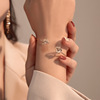 Jewelry, triangle, bracelet, zirconium, suitable for import, simple and elegant design