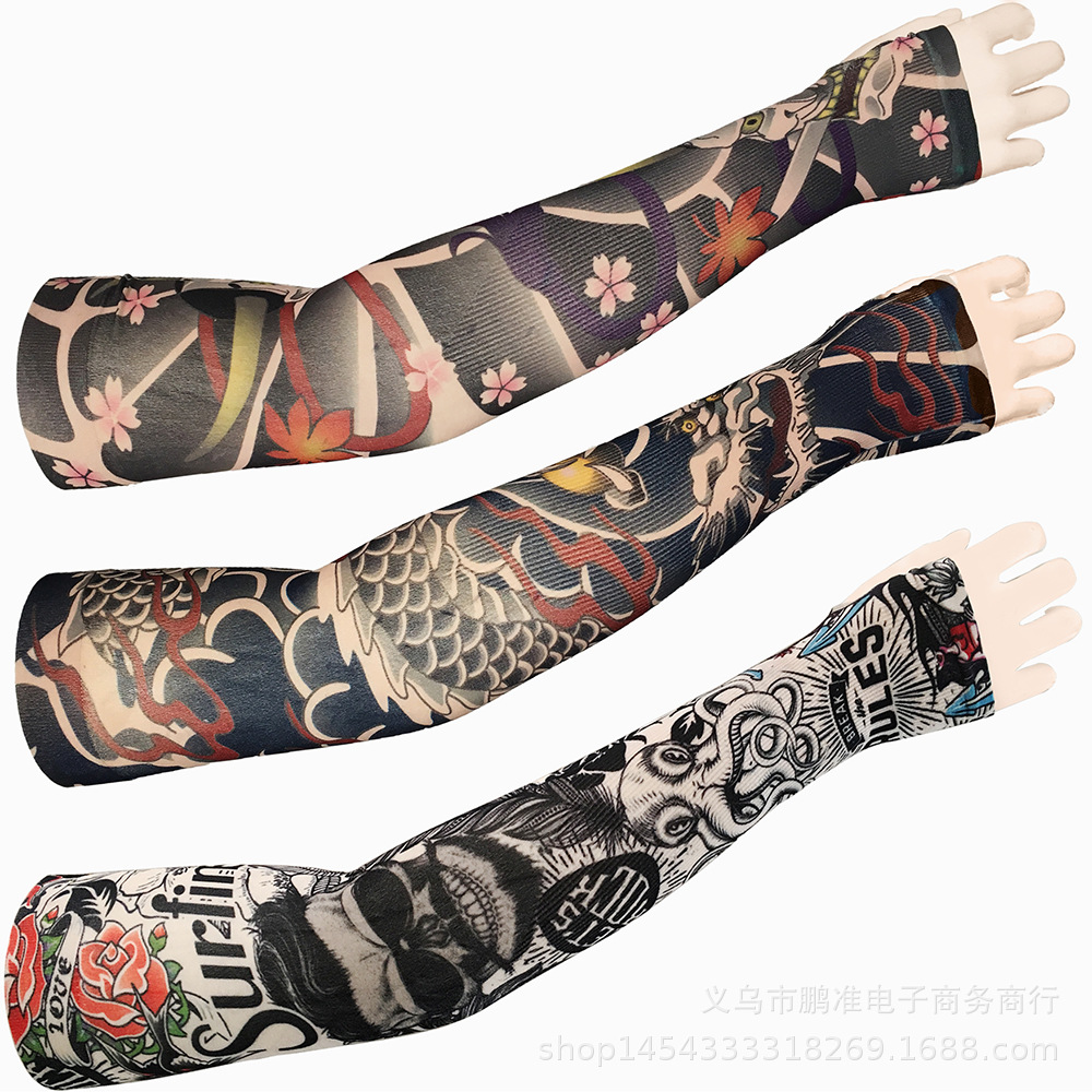 Clearance Sale Tattoo Sleeves, Sun Protection Ice Sleeves, Tattoo Arm Sleeves, Large Floral Arm Sleeves