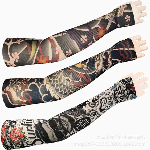 Clearance Sale Tattoo Sleeves, Sun Protection Ice Sleeves, Tattoo Arm Sleeves, Large Floral Arm Sleeves