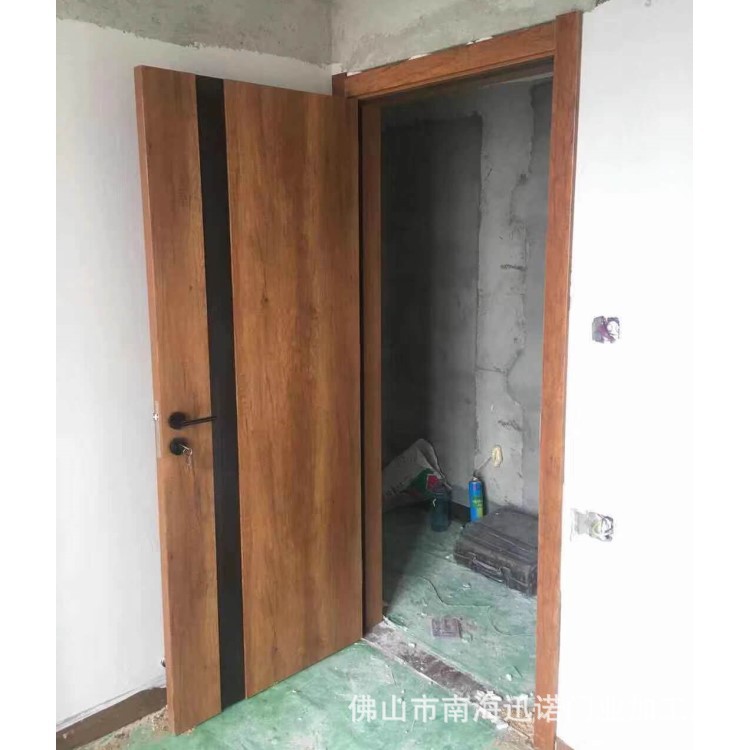 Fábrica 2022 Nueva puerta de cristal de carbono de roble a prueba de humedad impermeable cero traje de habitación interior puerta de madera puerta del hotel