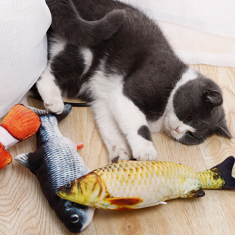 Peces eléctricos transfronterizos simulación de juguete peces USB recargable salto peces payasos carpa gato juguete al por mayor