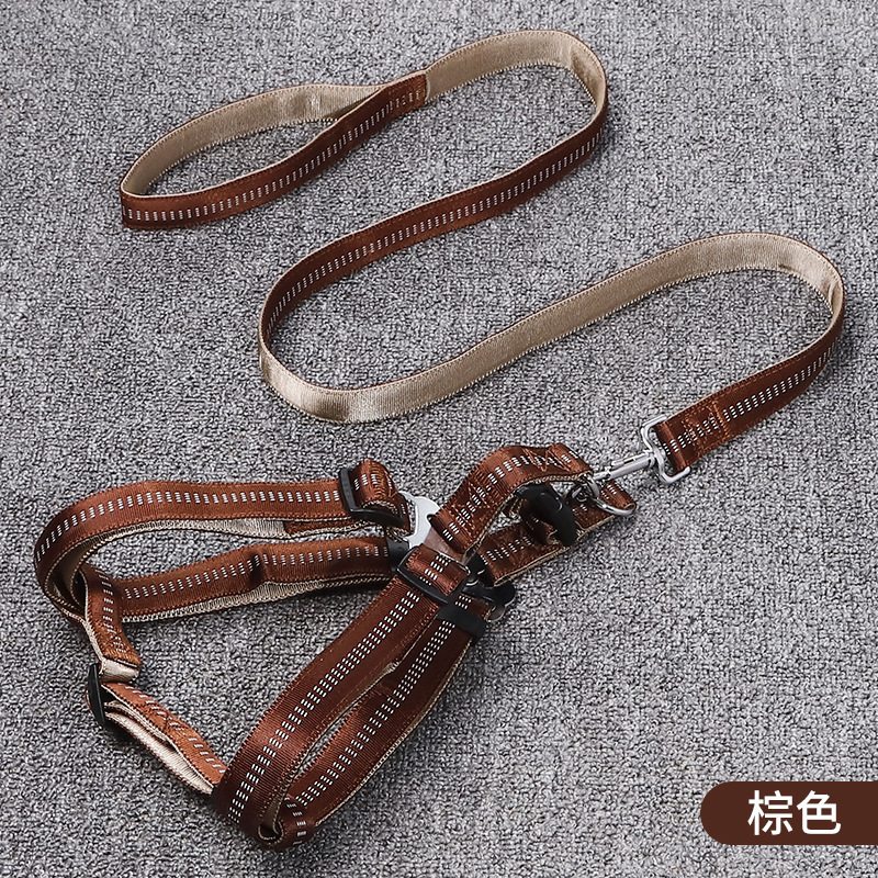 1688 buenos productos recomiendan Guangdong youlaishi Golden Panda espuma correa de tracción para mascotas tipo H pecho de mascotas cuerda de tracción