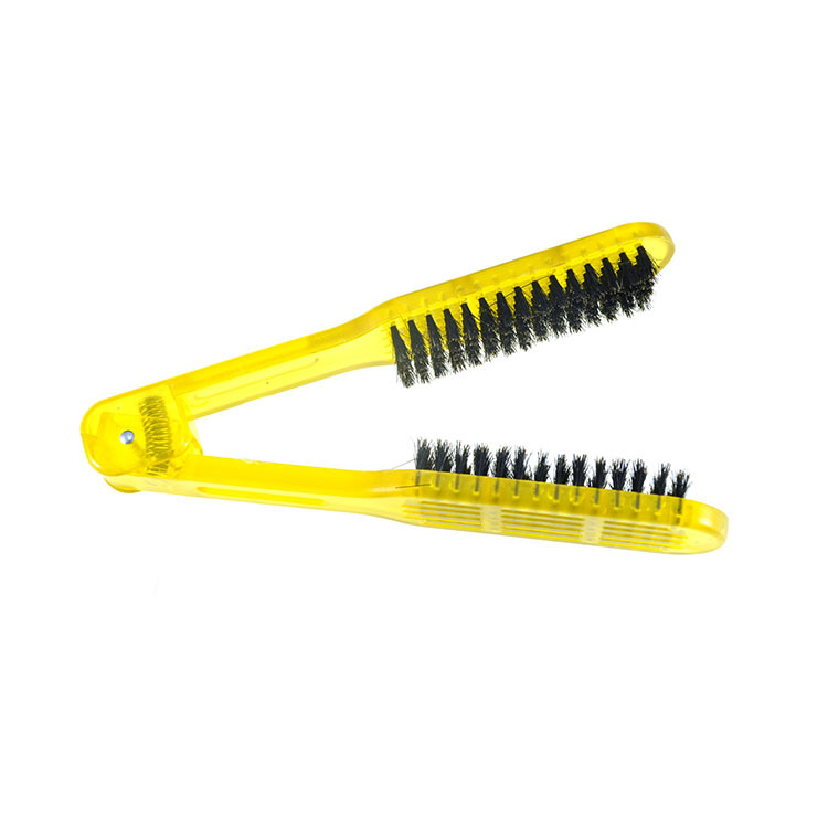 Peine de madera contrachapada modelado peine suministros de peluquería cristal agujero de aire férula peine de pelo recto resistente a altas temperaturas peine de pelo Placa de pelo peine