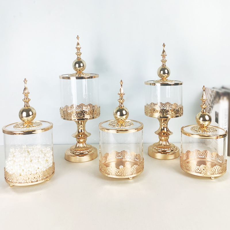Transparent glass metal creative storage system