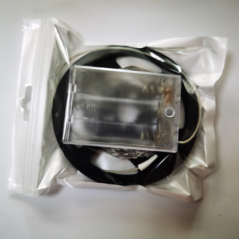 Caja de la batería barra de luz tablero desnudo Blanco Luz de color cálido N ° 5 batería LED tira de luz suave 5V autoadhesiva globo fiesta atmósfera Luz