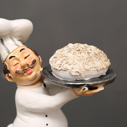 New European style chef model ornaments for home living room, cake shop, cafe table decoration and furnishings dropshipping
