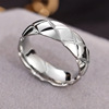 Fashionable ring stainless steel for beloved, wish, Korean style, simple and elegant design, internet celebrity