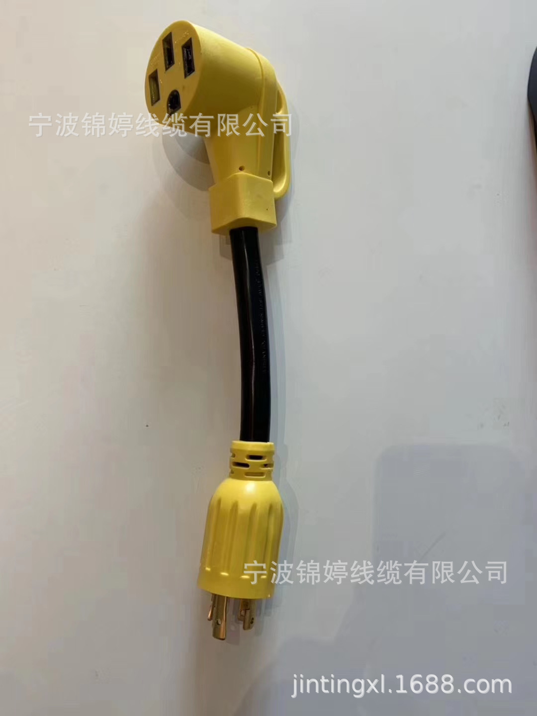 厂家生产UL系列美规自锁插头防水游艇美式发电机房车防脱落电源线