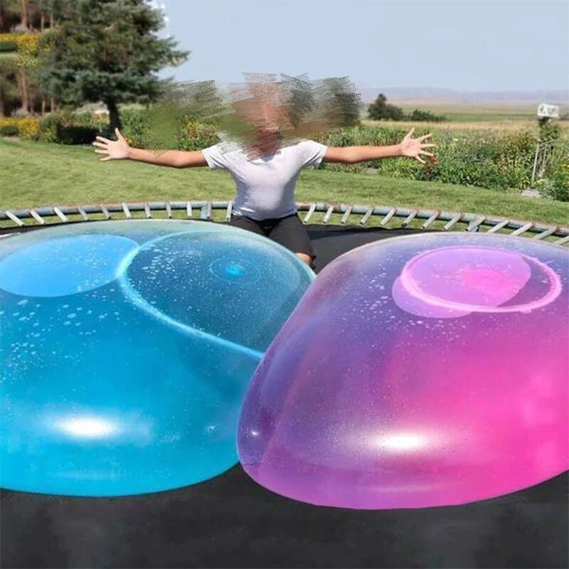 Elastic big inflatable balloon from soft rubber