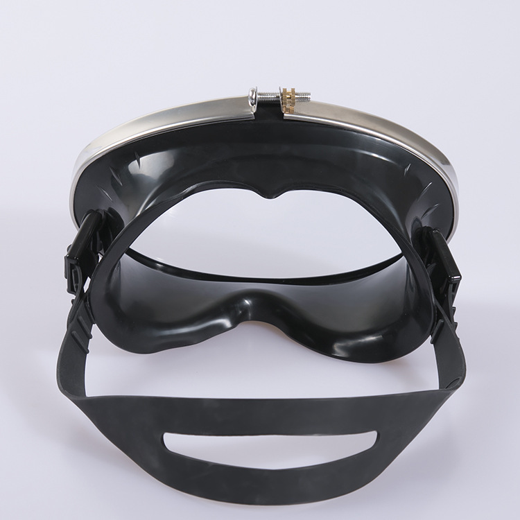 Equipos de buceo de acero inoxidable de vidrio de alta definición, espejos de natación, espejos de snorkeling, tres tesoros, máscaras de marco, espejos de pescador