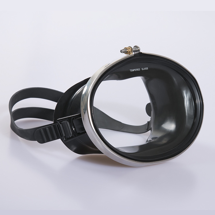 Equipos de buceo de acero inoxidable de vidrio de alta definición, espejos de natación, espejos de snorkeling, tres tesoros, máscaras de marco, espejos de pescador