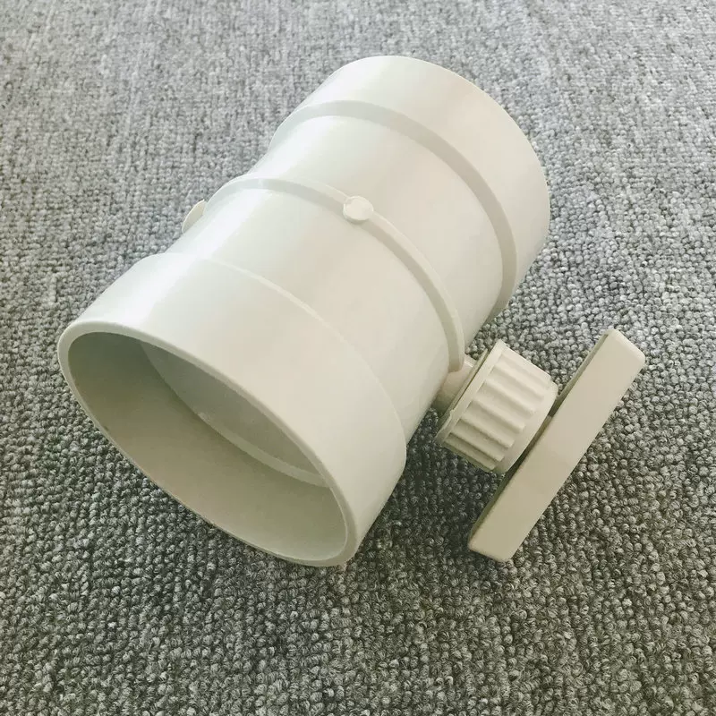 供应PP手动阀 通风除尘废气管道风口风量调节阀 塑胶手动风口开关