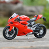 The original Microchura 1:18 Dukadi 1199 Panigale simulation alloy motorcycle model with base