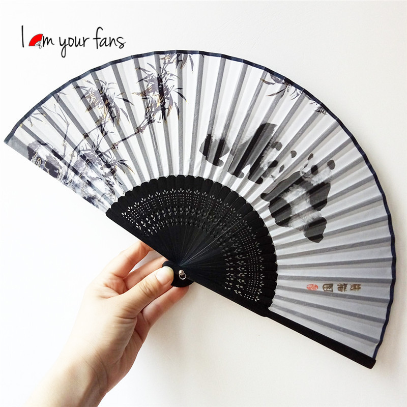 Abanico de tela con estampado floral negro para mujer, abanico de tela publicitario hecho a medida, hecho a pedido con su propio diseño, fabricado profesionalmente.