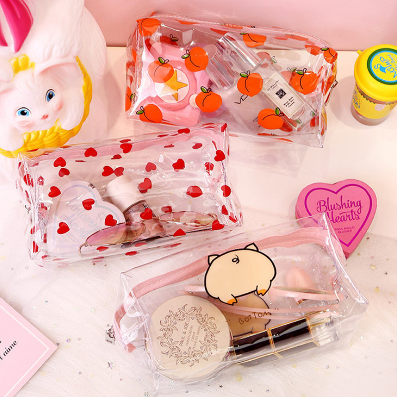 Waterproof cartoon cosmetic bag PVC