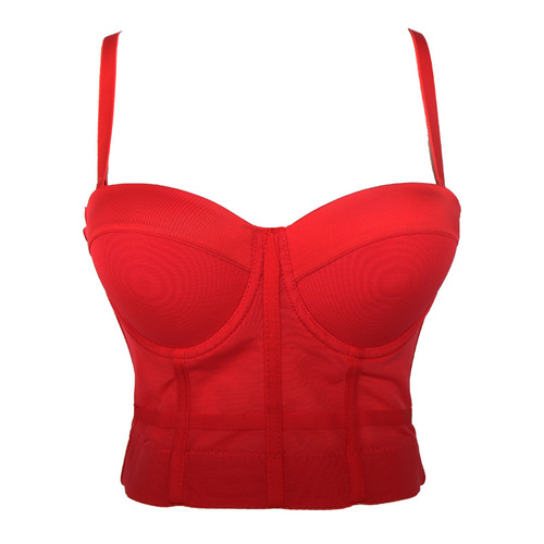Manufacturer of elastic mesh underwear for outer wear, body shaping yoga dance bra with chest pads, kaka beauty back camisole