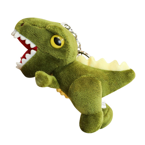 Creative dinosaur plush toy Tyrannosaurus rex small doll keychain bag pendant small rag doll doll wholesale