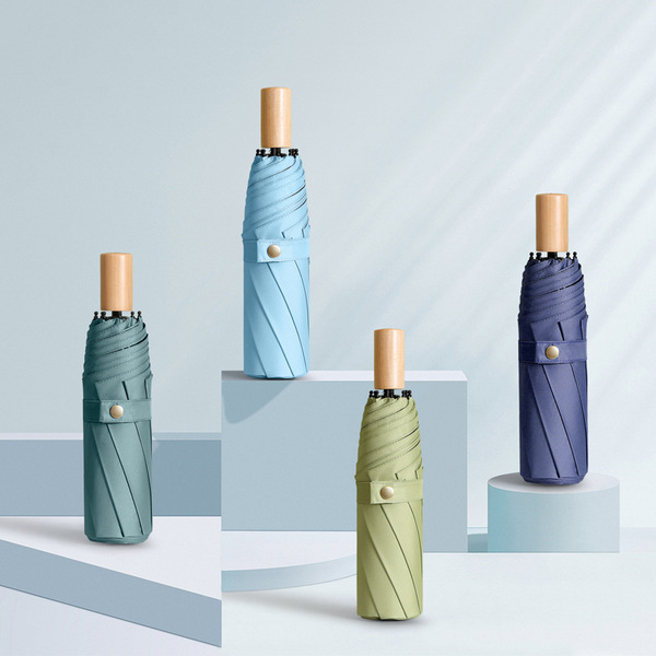 Solid color fresh umbrella for men and women