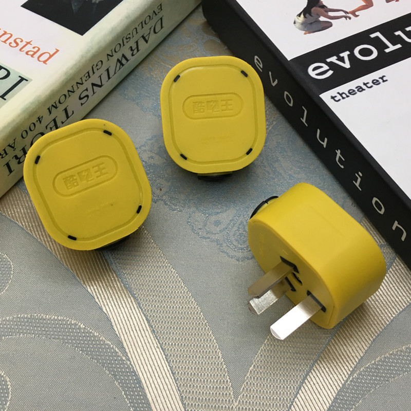 厂家自产 新款1.4厚一体纯铜片 包胶摔不烂10A电源三插头耐高温