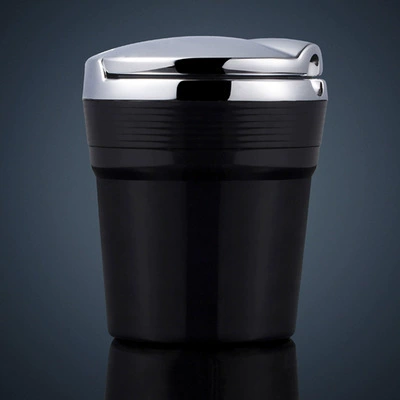 Car ashtray covered multifunctional suspension car - black
