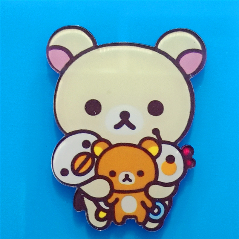 Harajuku Gemini acrílico broche de dibujos animados insignia bolsa accesorios periféricos DIY teléfono móvil Shell parche